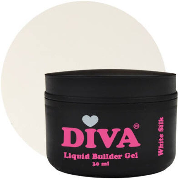 Diva Liquid Builder Gel - White Silk 30ml