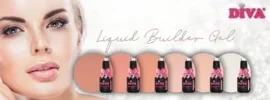 Diva Liquid Builder Gel Collection 6x 15ml - met gratis Colorpop Stickers en Fineliner