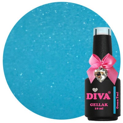 DIVA Gellak Aqua Diva Vibes - Ocean Teal 10ml