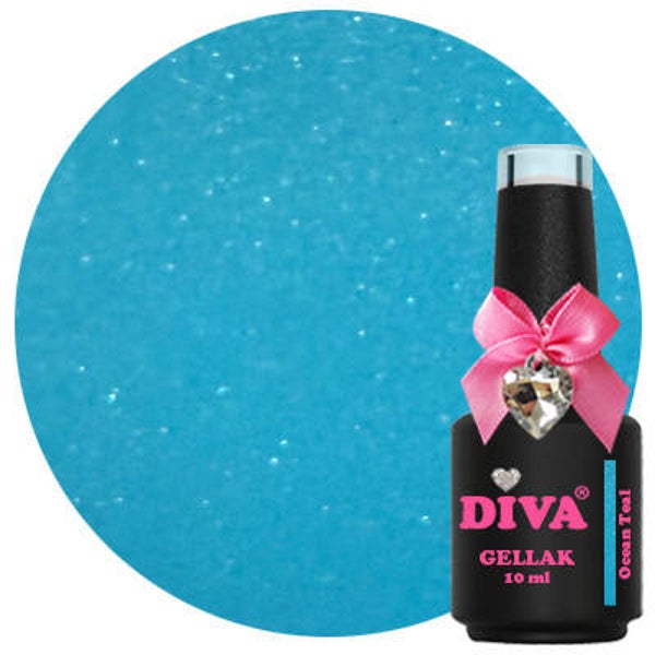 DIVA Gellak Aqua Diva Vibes - Ocean Teal 10ml