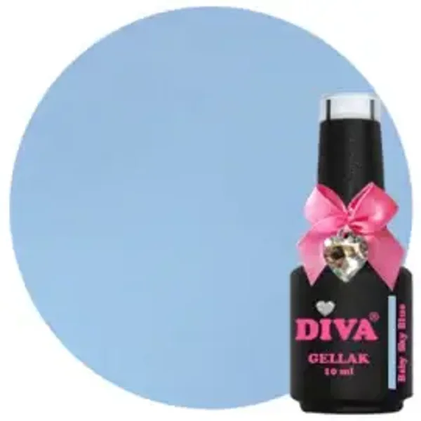 DIVA Gellak Royal Blue and Berry - Baby Sky Blue 10ml