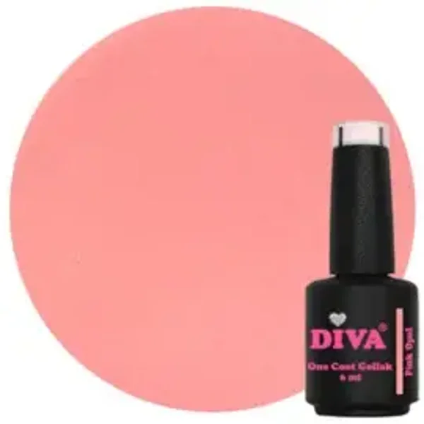 Diva One Coat Gellak - Diva’s Love Potion - Pink Opal 6ml