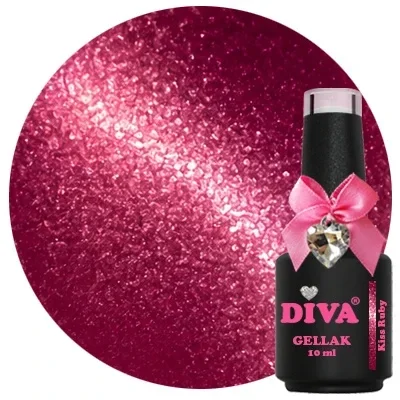 DIVA Gellak Cat Eye Rouge Obsession - Kiss Ruby 10 ml