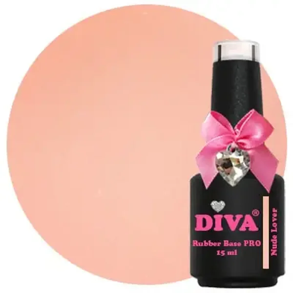 DIVA Rubber Basecoat Classic - Nude Lover 15 ml PRO