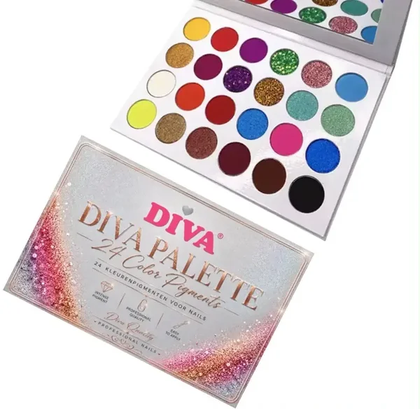 Diva Color Pigment Palette - 24 kleuren