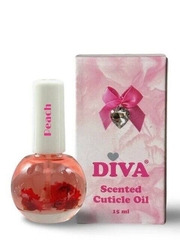 Diva Scented Cuticle Oil Peach 15ml