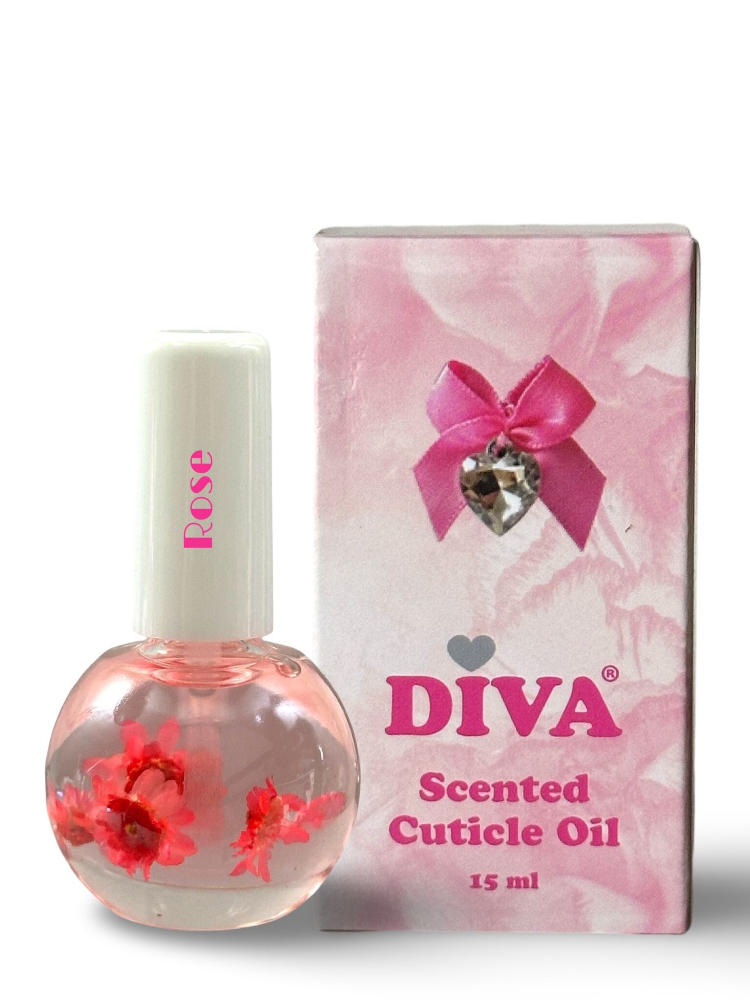 Diva Scented Cuticle Oil Rose 15ml