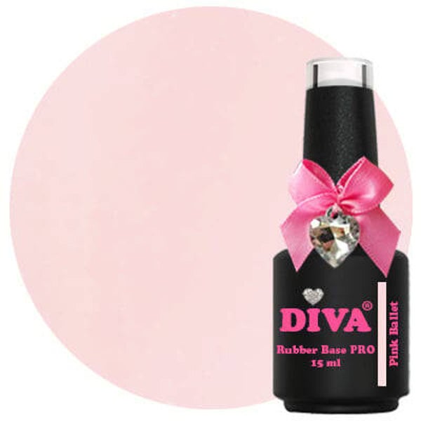 Diva Rubber Basecoat  - Pink Ballet 15ml PRO