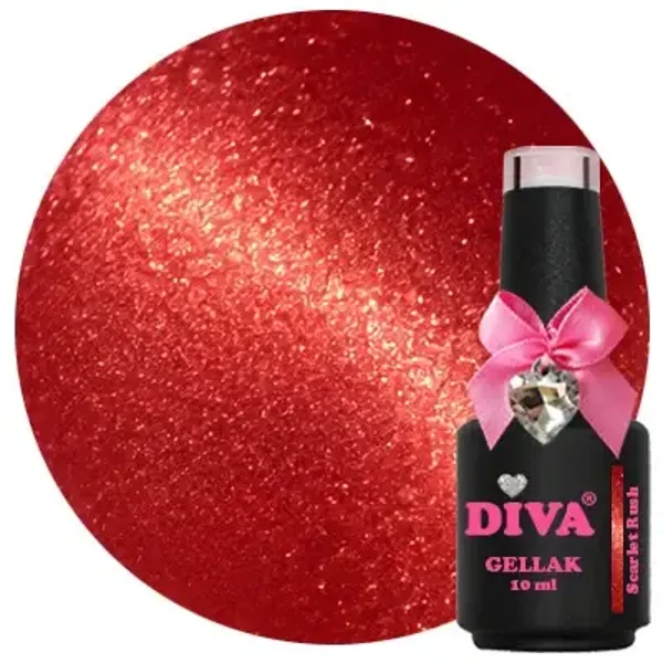 DIVA Gellak Cat Eye Rouge Obsession - Scarlet Rush 10 ml
