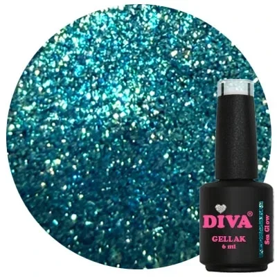 Diva Gellak Color Crush - Sea Glow 6ml