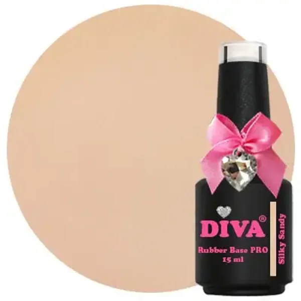 DIVA Rubber Basecoat Classic - Silky Sandy 15 ml PRO