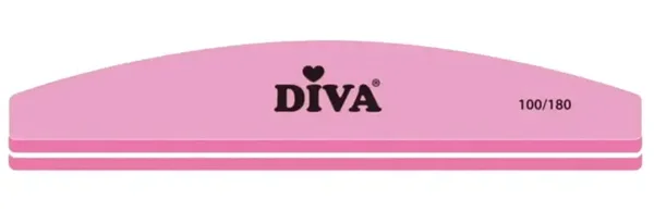 Diva Pink Sponge Buffer Half Moon 100/180
