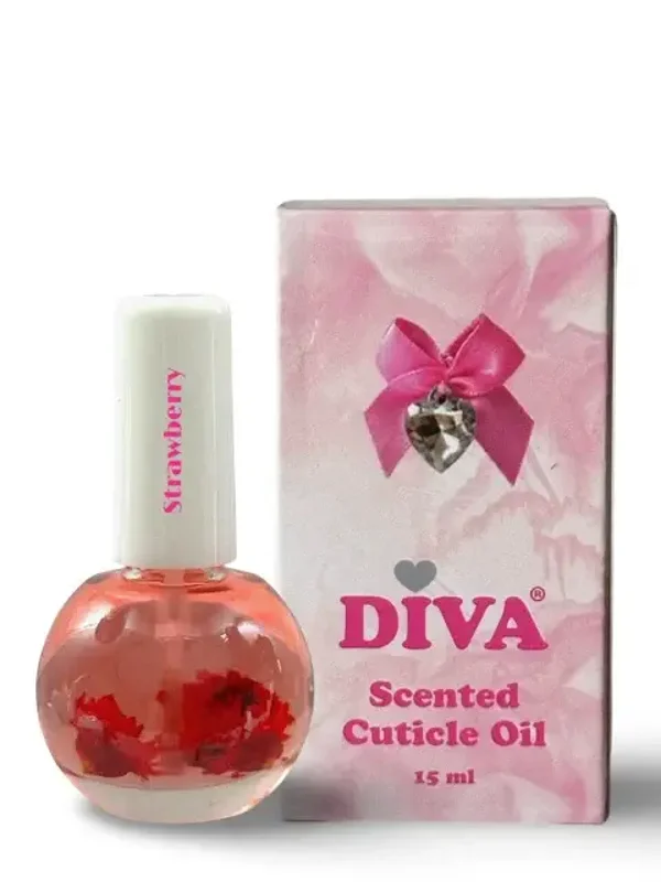 Diva Scented Cuticle Oil Strawberry 15ml