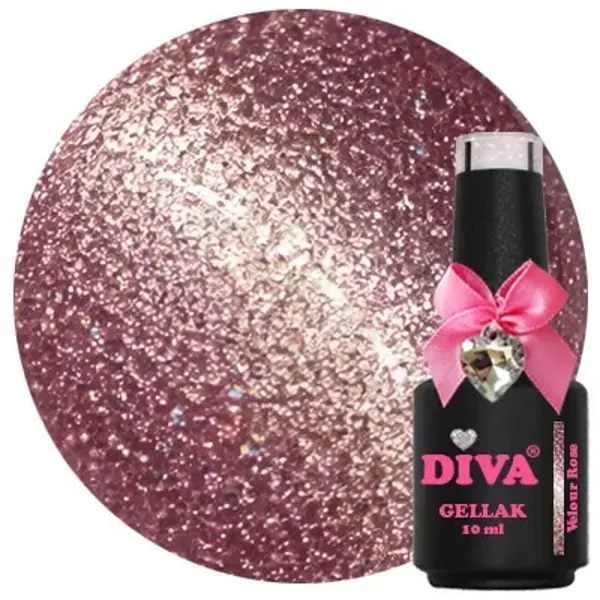 DIVA Gellak Cat Eye Charme Beauté - Velour Rose 10 ml