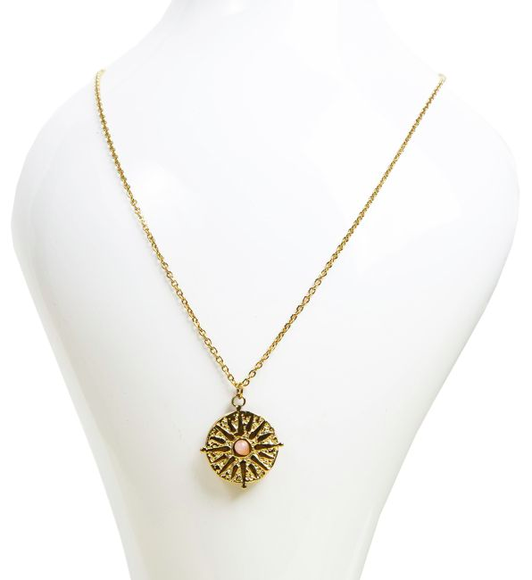 Collier - Soleil & Quartz Rose