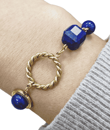 Bracelet - Lapis Lazuli & Perle d'Eau Douce
