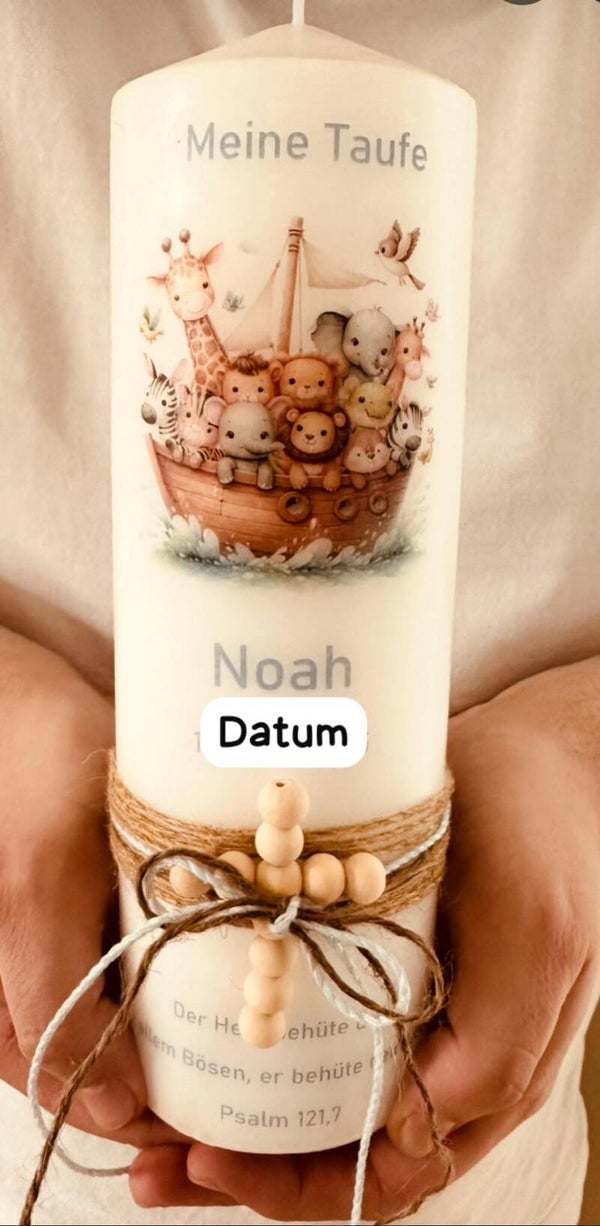 Kerze zur Taufe, Kommunion, Hochzeit, Einschulung etc.