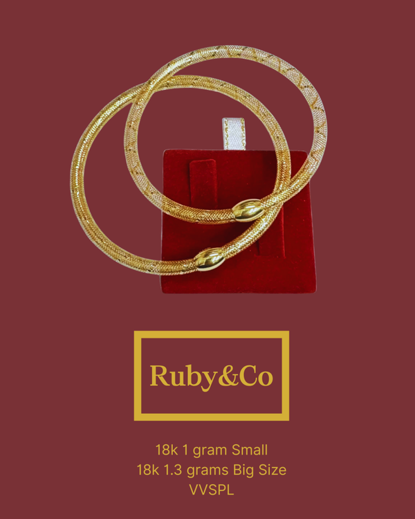 18k VSPL Gold Soft Bangle