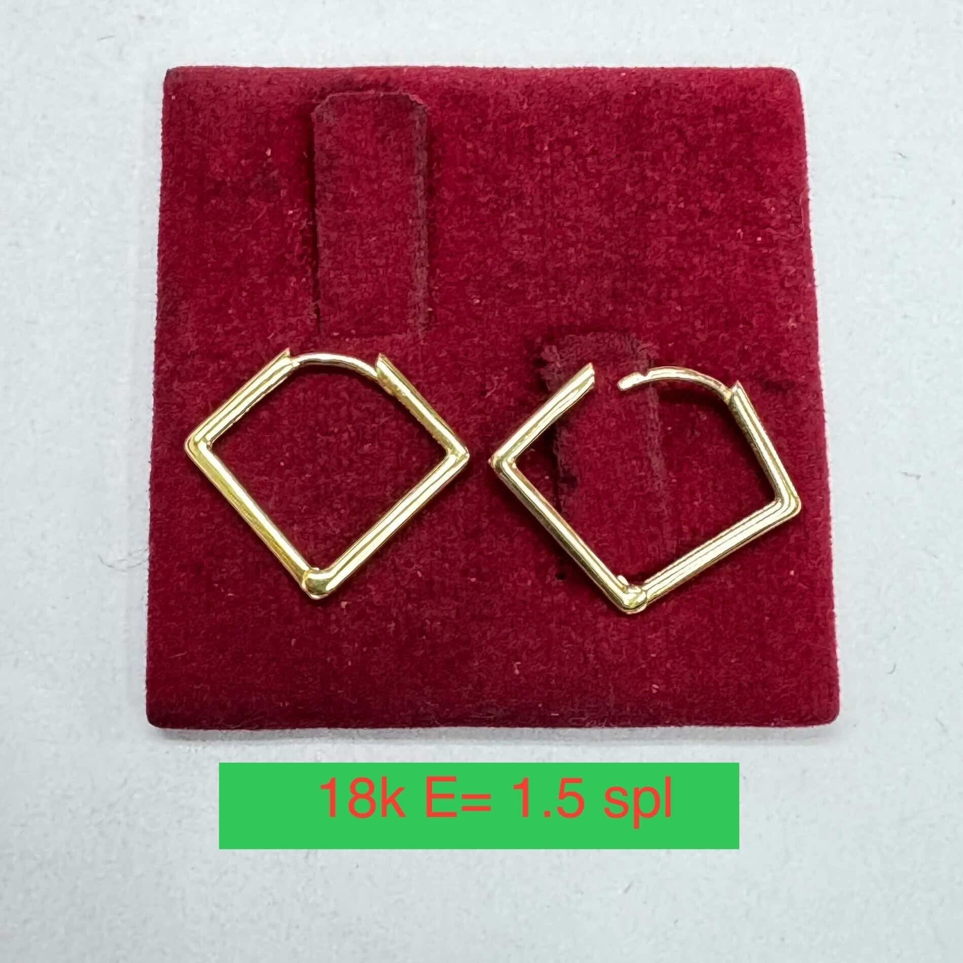 18k Saudi Gold Earrings