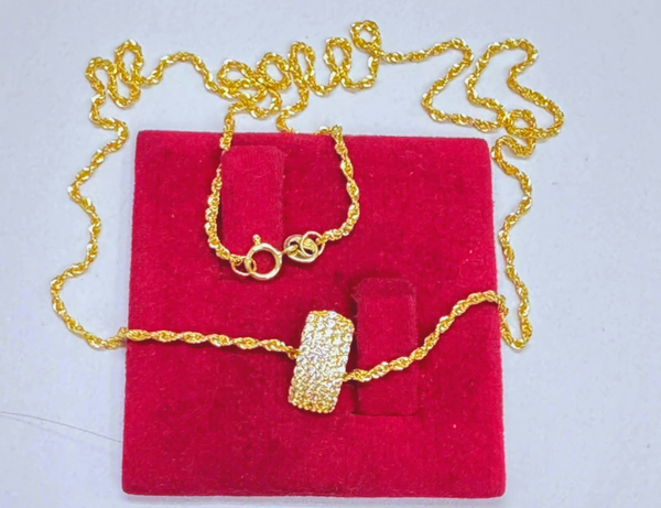 18k VSPL Gold Necklace with Pendant_4
