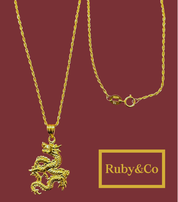 18k Gold Necklace with Pendant_12