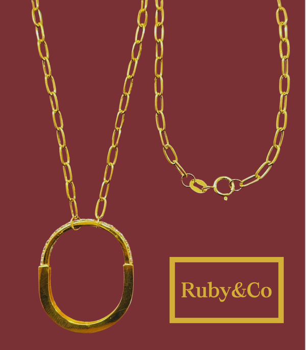 18k Gold Necklace with Pendant_13