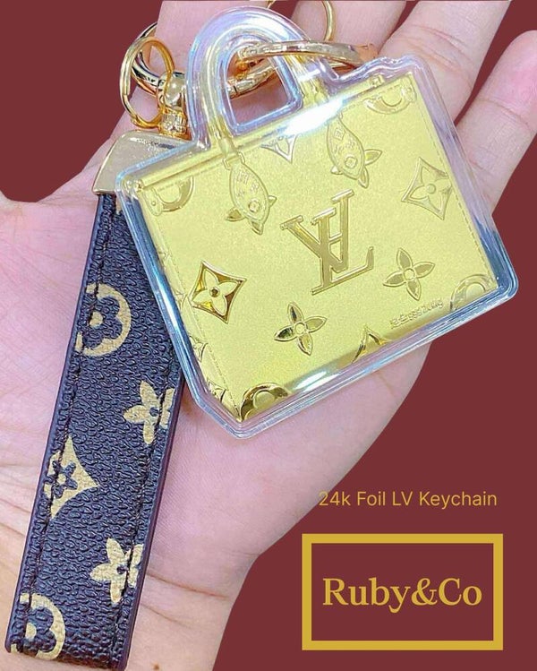 24K Paper Foil LV Bag Chain