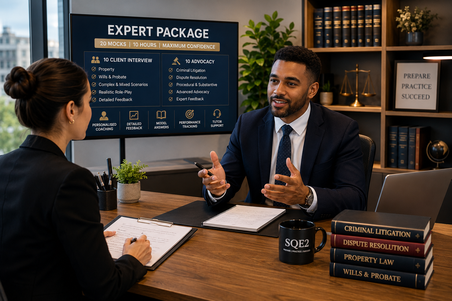 Expert Package - 10 Advocacy Mocks, 10 Client Interviews - 10 hours of Personalised Coaching