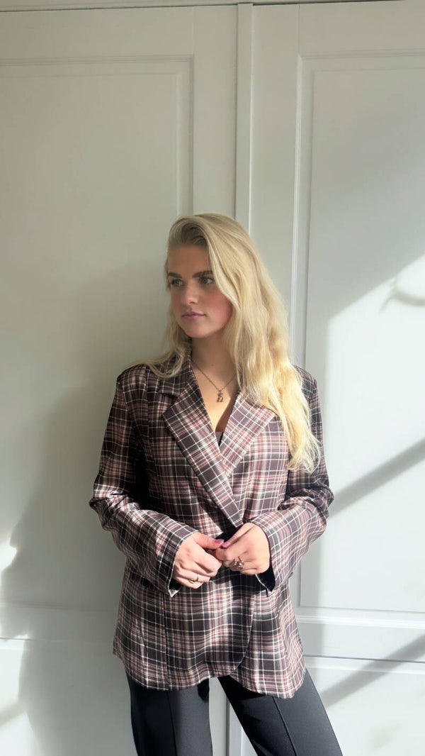 Geruite blazer