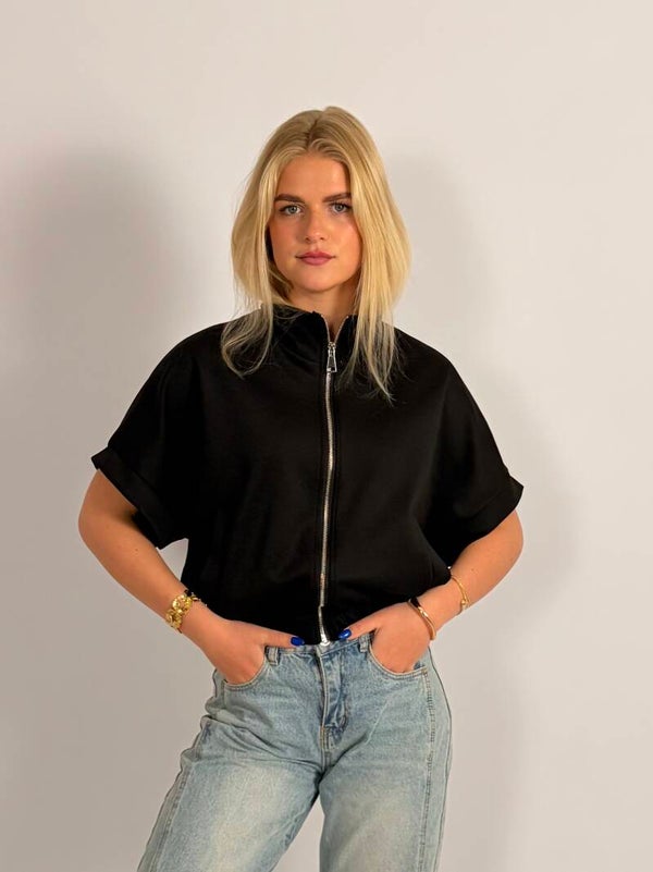 Sporty Spencer zwart