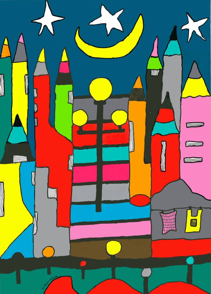 Peintures de Saint-Etienne par La Peigneuse de Girafes 
