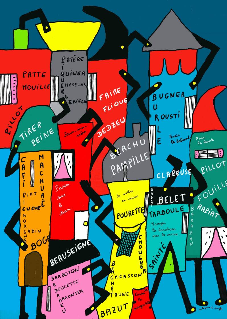 Peintures de Saint-Etienne par La Peigneuse de Girafes 
