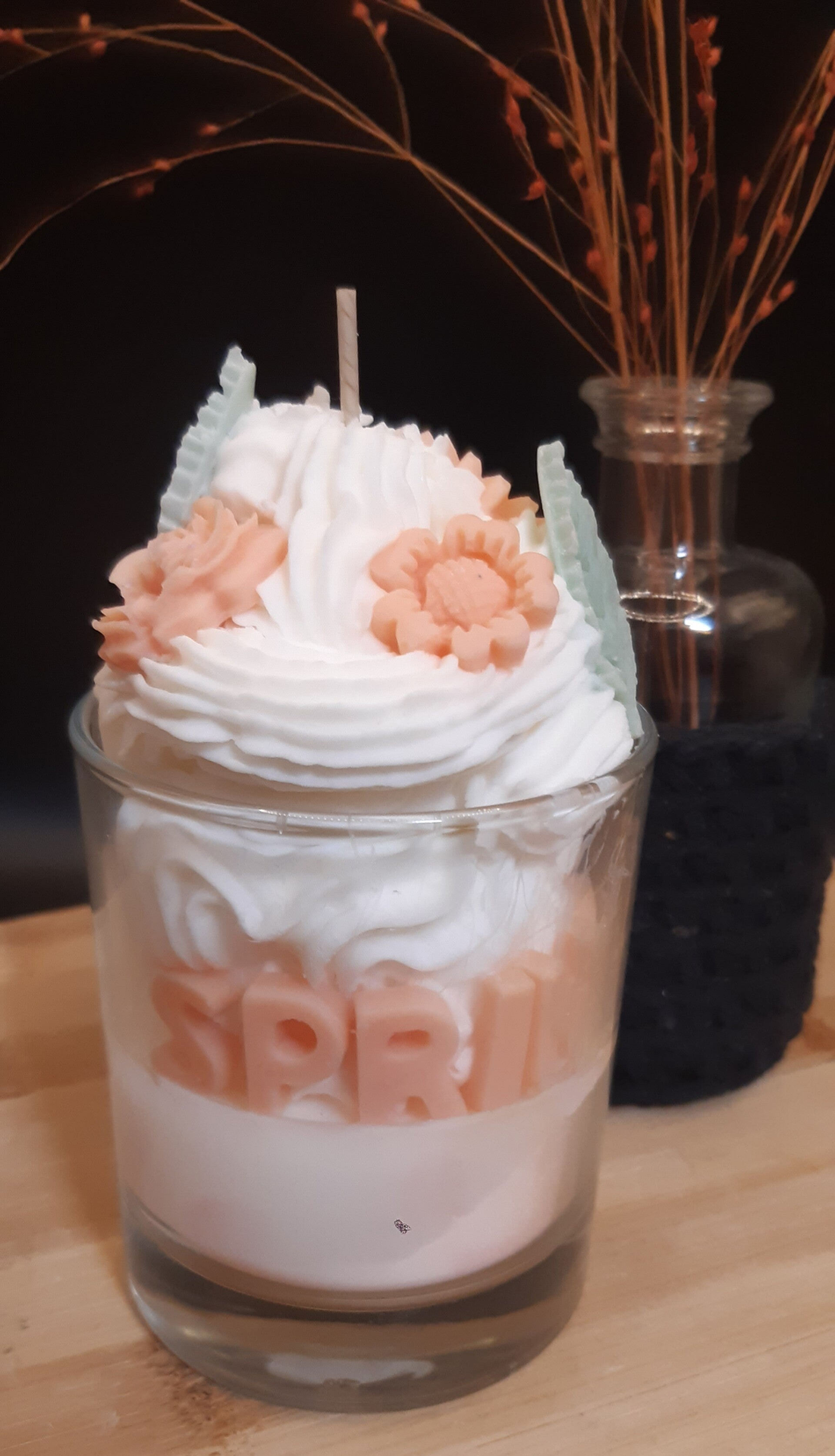 Glaskerze "Spring♡"