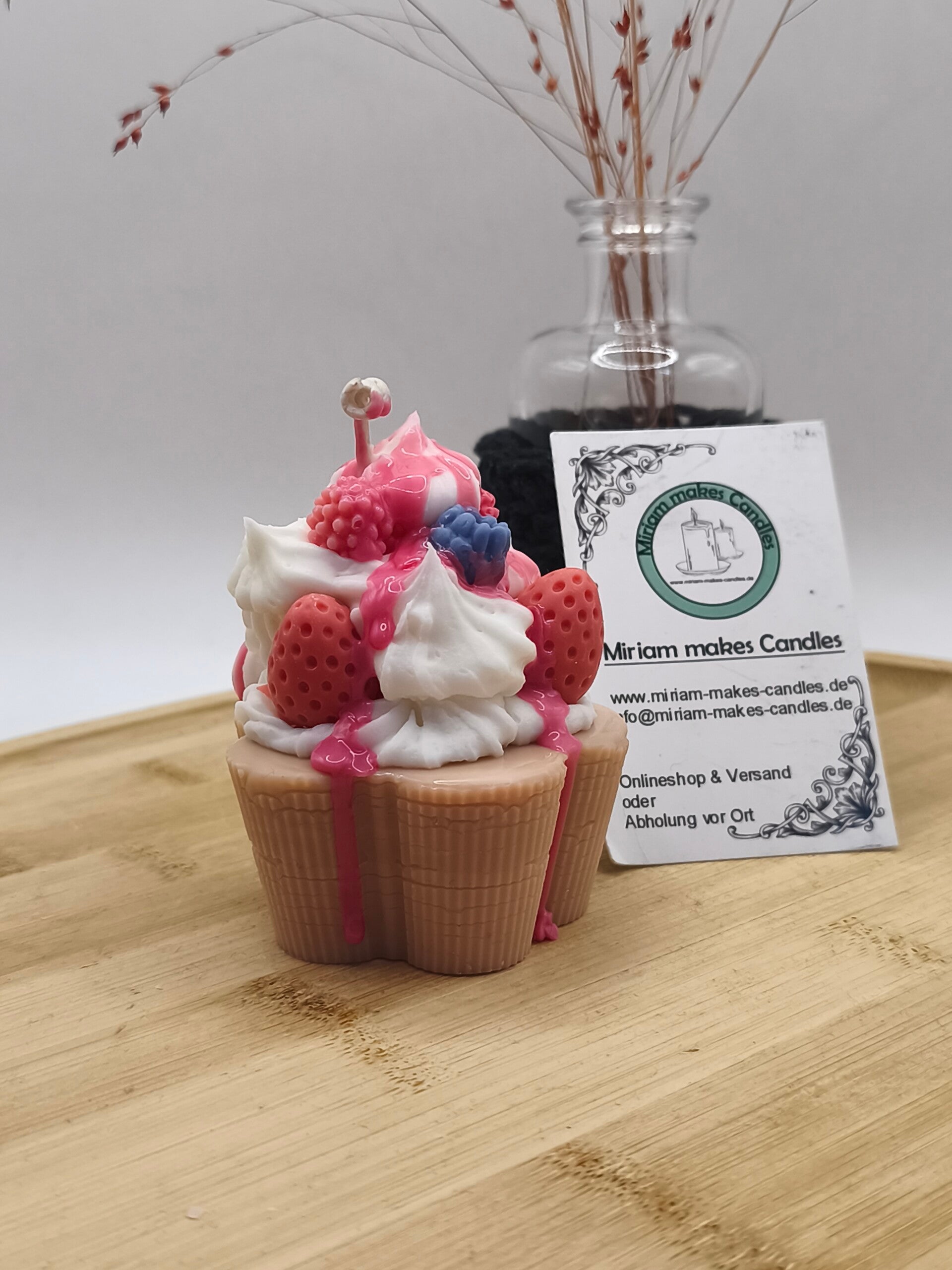 Muffin Kerze mit Obst