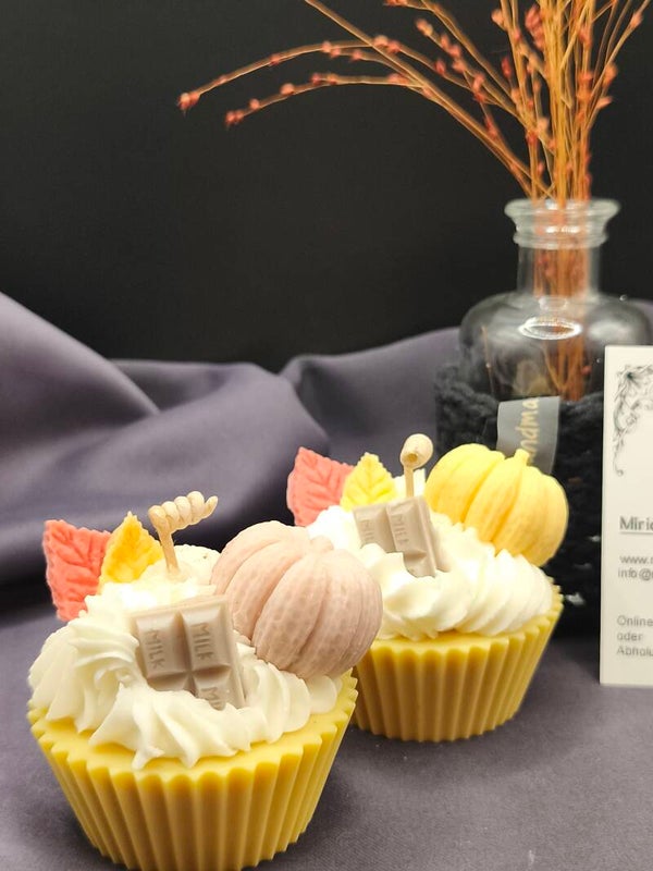 herbstliche Dessertkerze