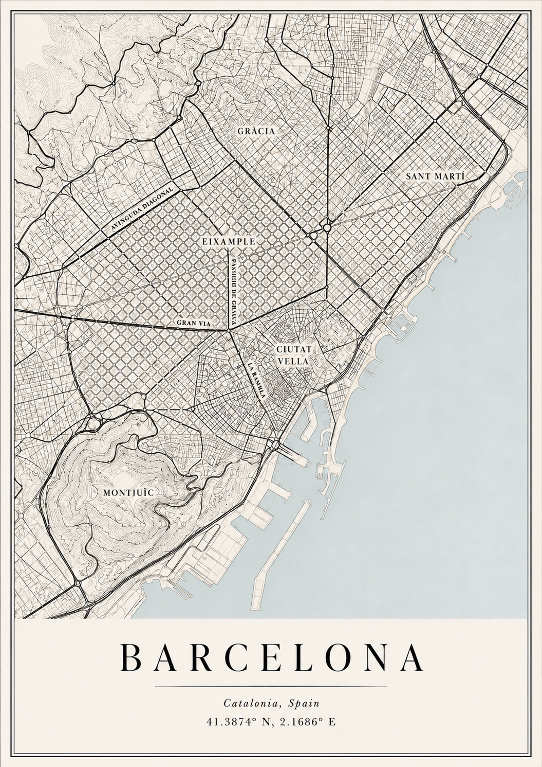 Mapa Barcelona