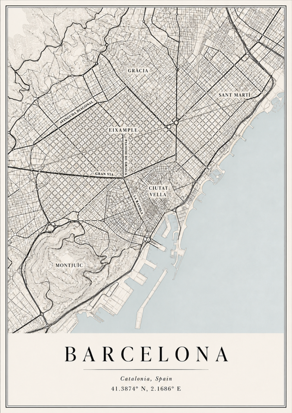 Mapa Barcelona