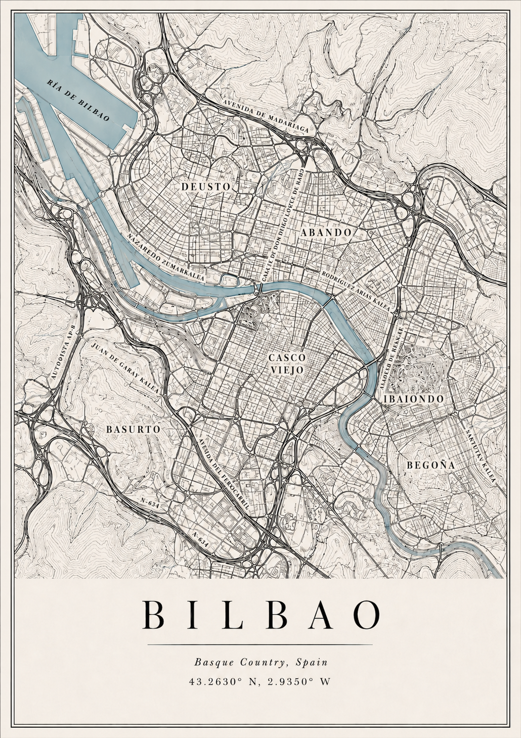 Mapa Bilbao