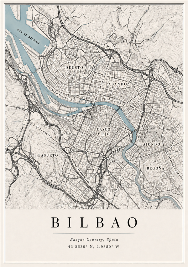 Mapa Bilbao