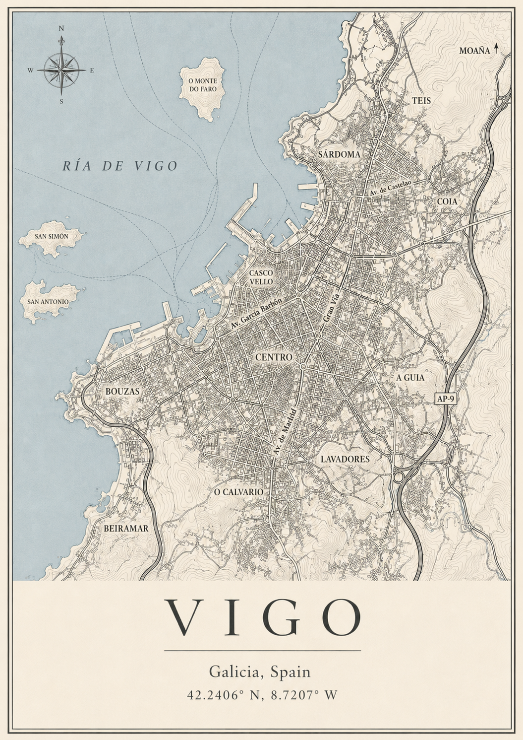 Mapa Vigo