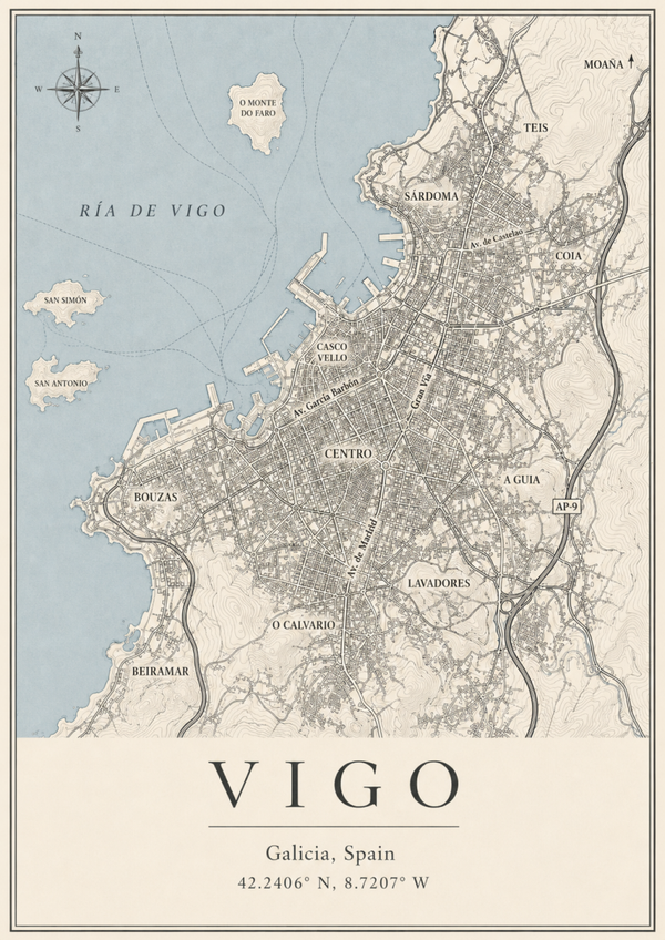Mapa Vigo