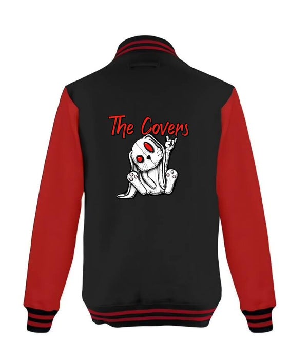 Veste "TEDDY" baseball noir et rouge