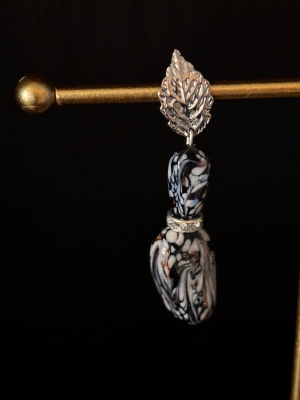 Murano glas oorbellen.
