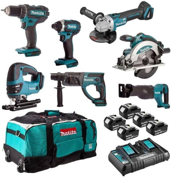 Satz von 7 MAKITA-Maschinen DLX7013PT1