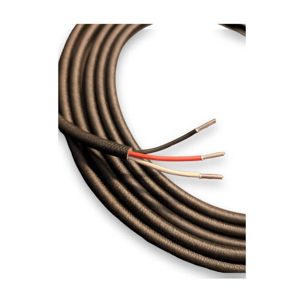 3-aderige 1,5mm² kabel katoen omvlochten per meter - (PREWARIT)