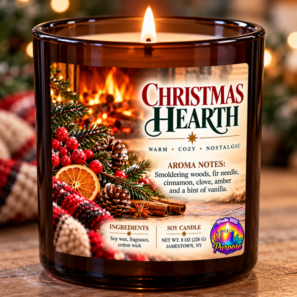 christmas hearth