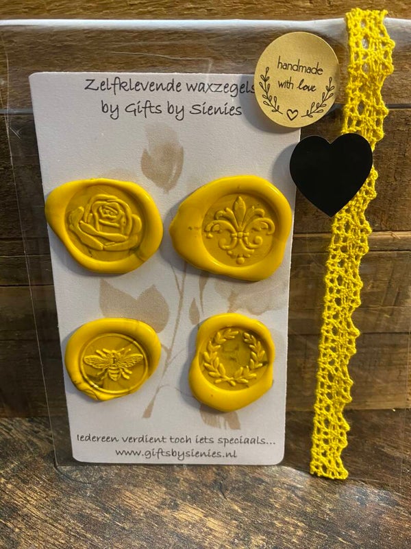Waxzegels geel