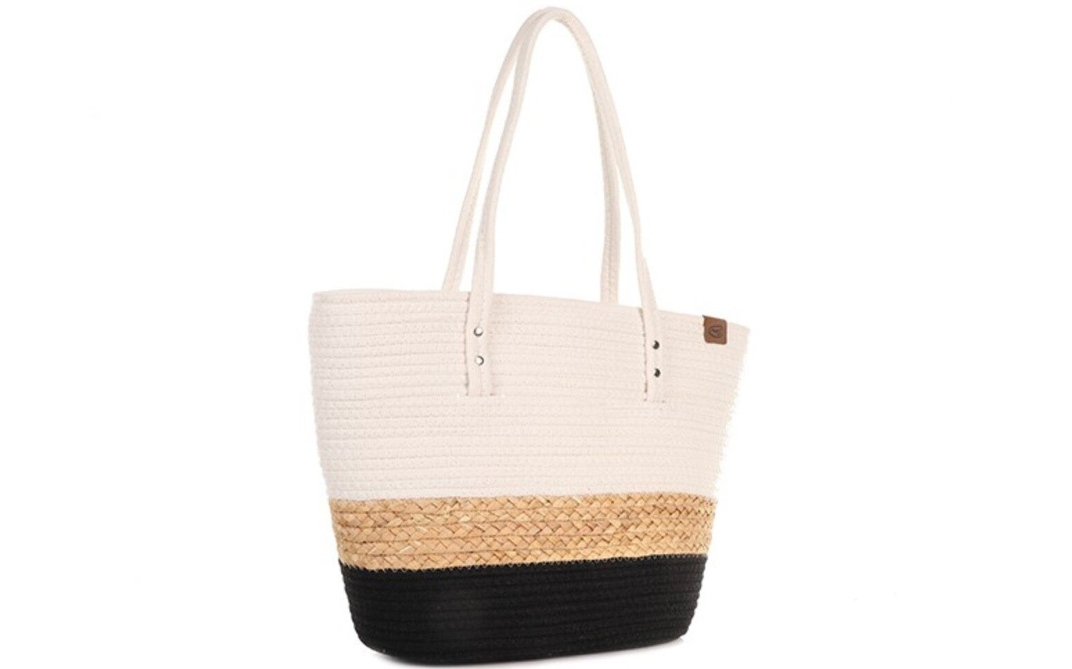 Black strandtas beachshopper