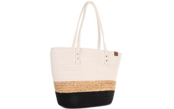 Black strandtas beachshopper