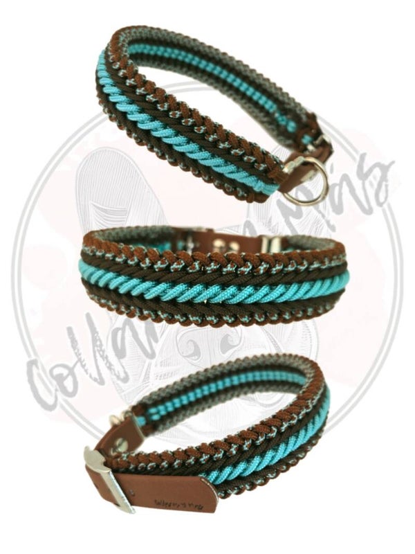 Paracord dog collar, design Cable